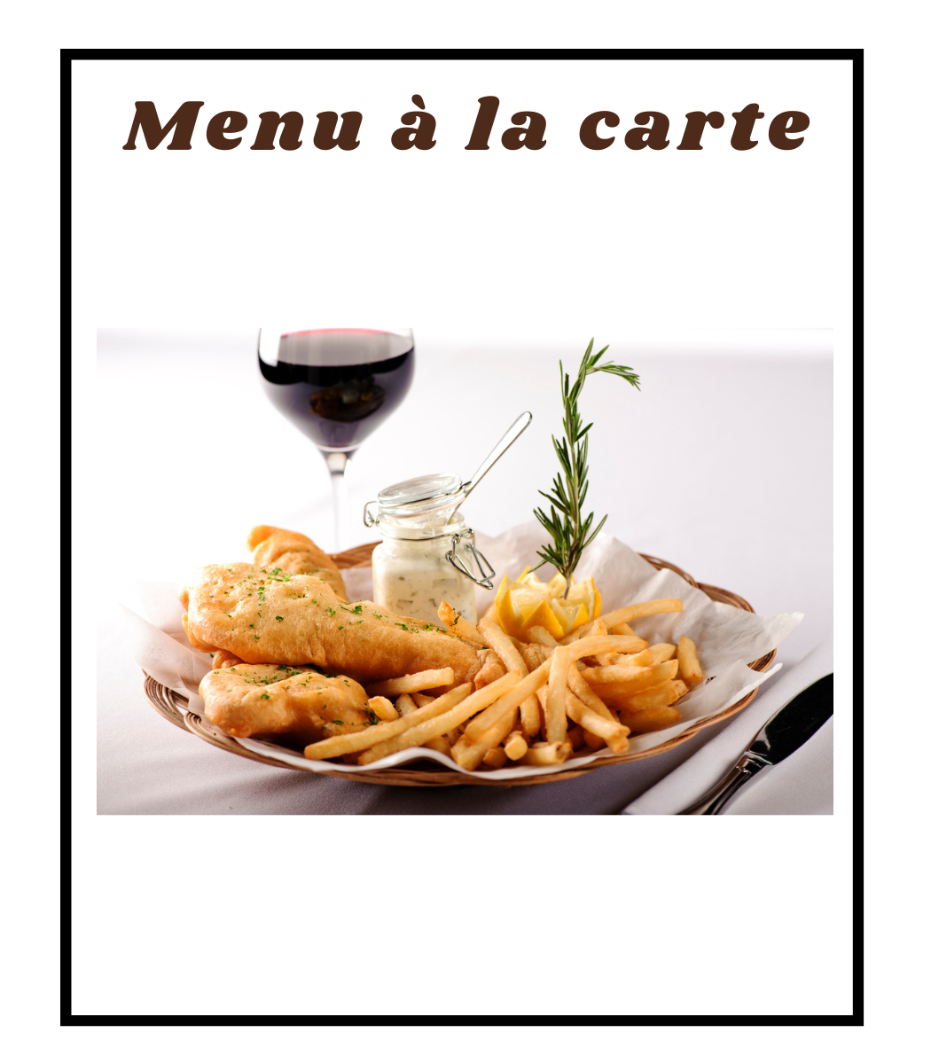 Menu à la carte