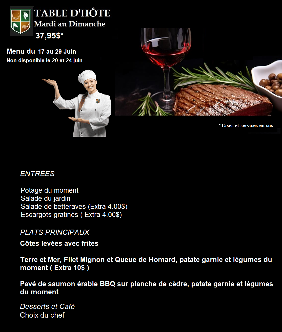 menu hote master 17 JN 29 JN