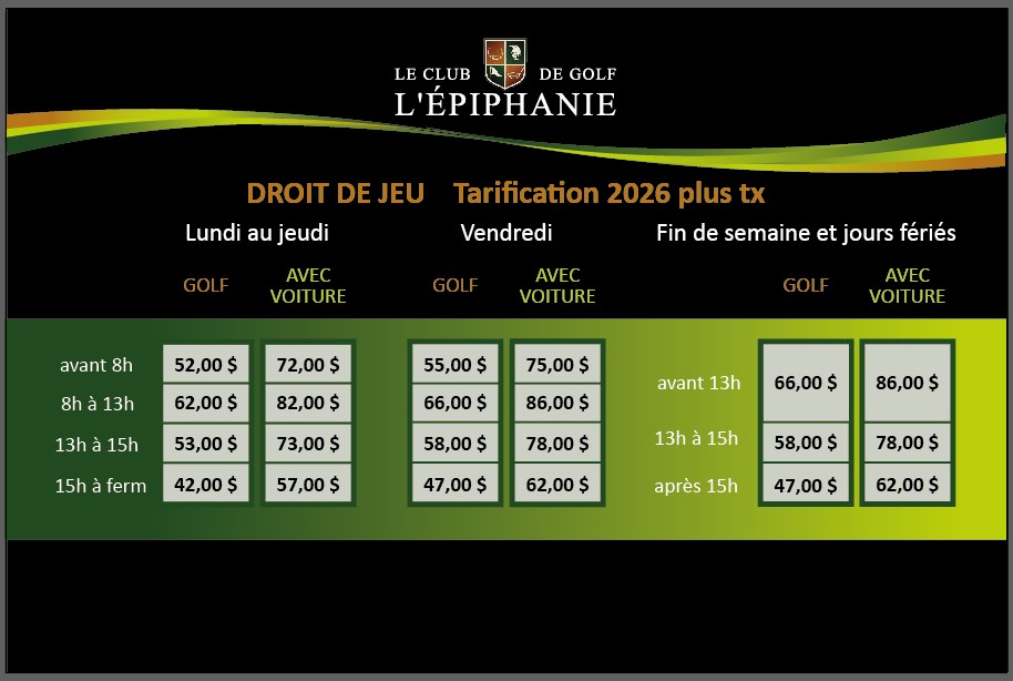 liste de prix